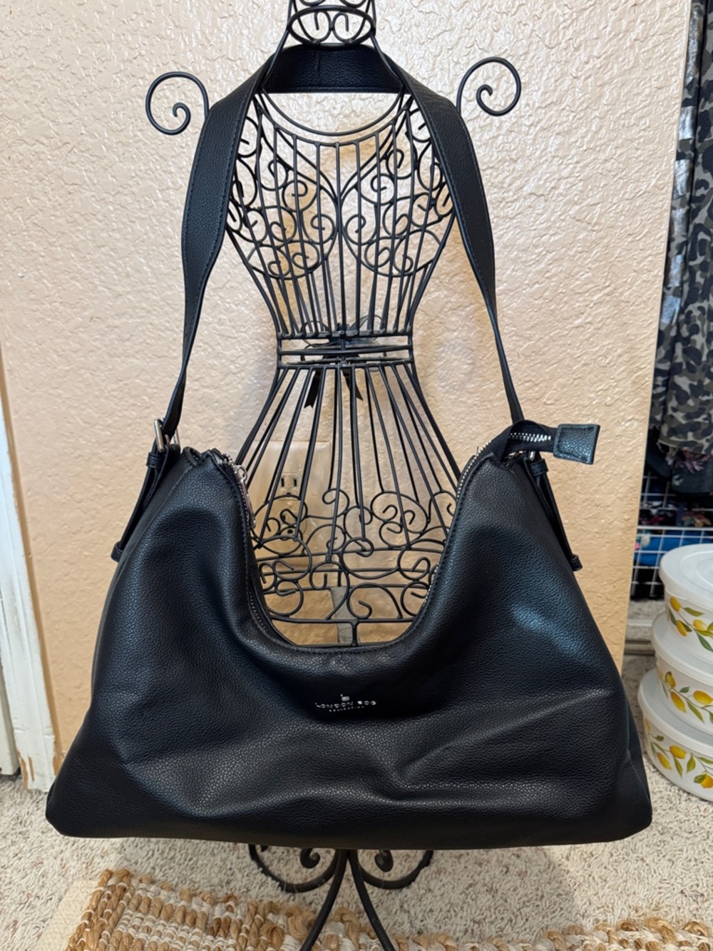 London Fog Black Shoulder Bag - Women